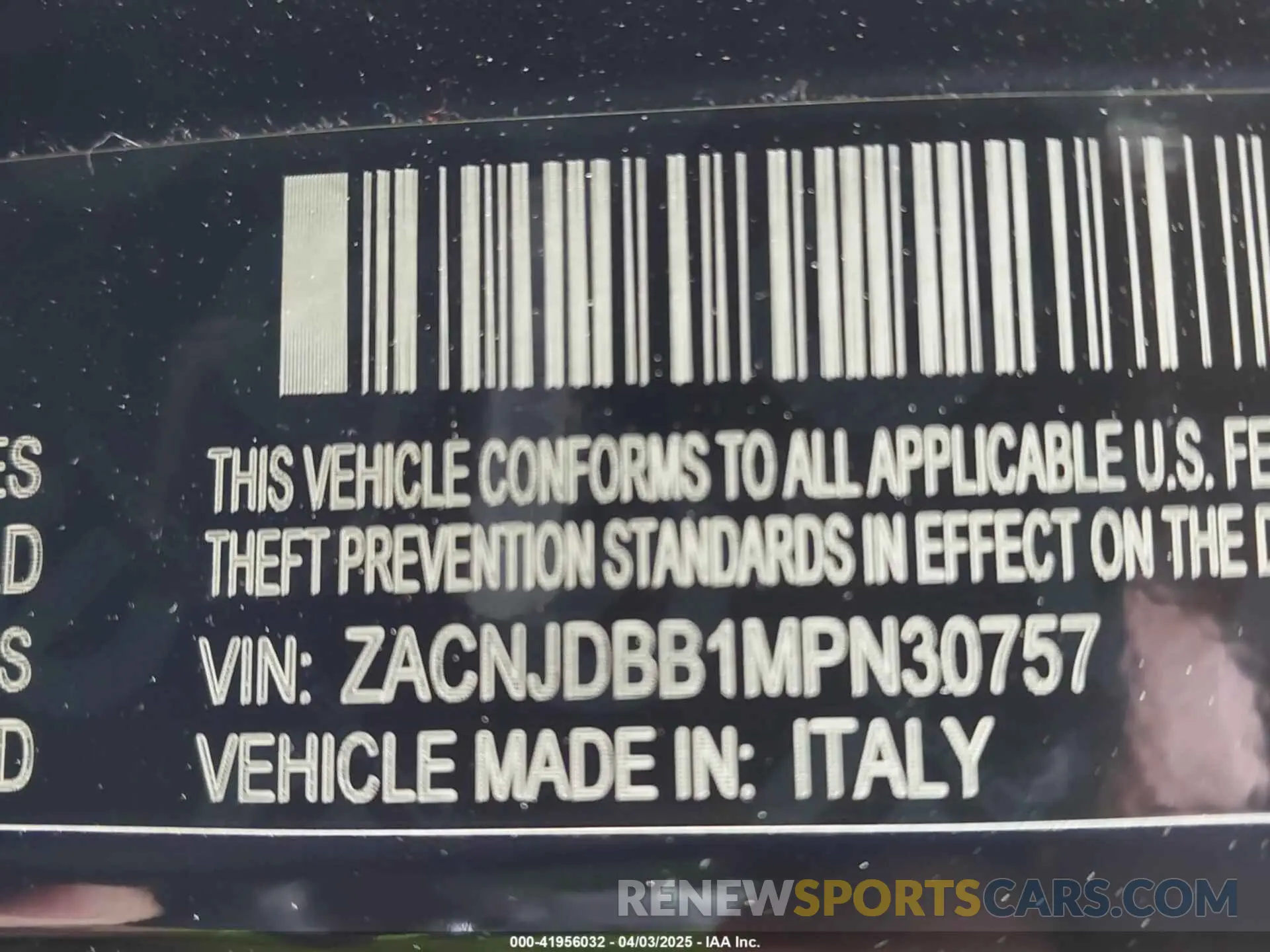 9 Photograph of a damaged car ZACNJDBB1MPN30757 JEEP RENEGADE 2021