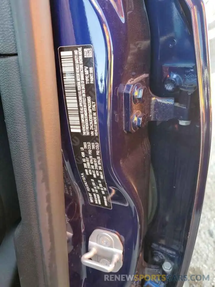 12 Photograph of a damaged car ZACNJDBB1MPN33965 JEEP RENEGADE 2021