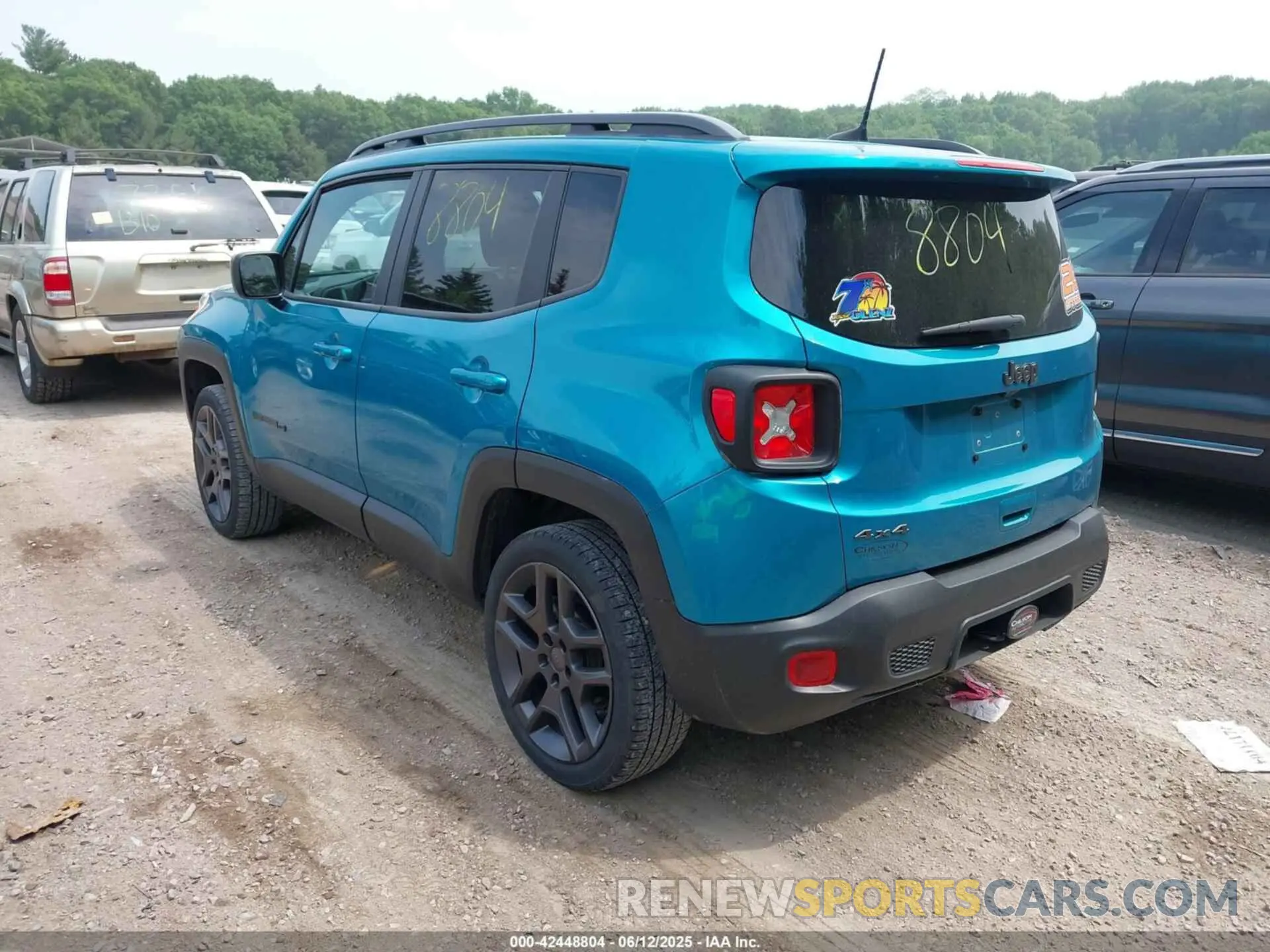3 Photograph of a damaged car ZACNJDBB2MPM95095 JEEP RENEGADE 2021