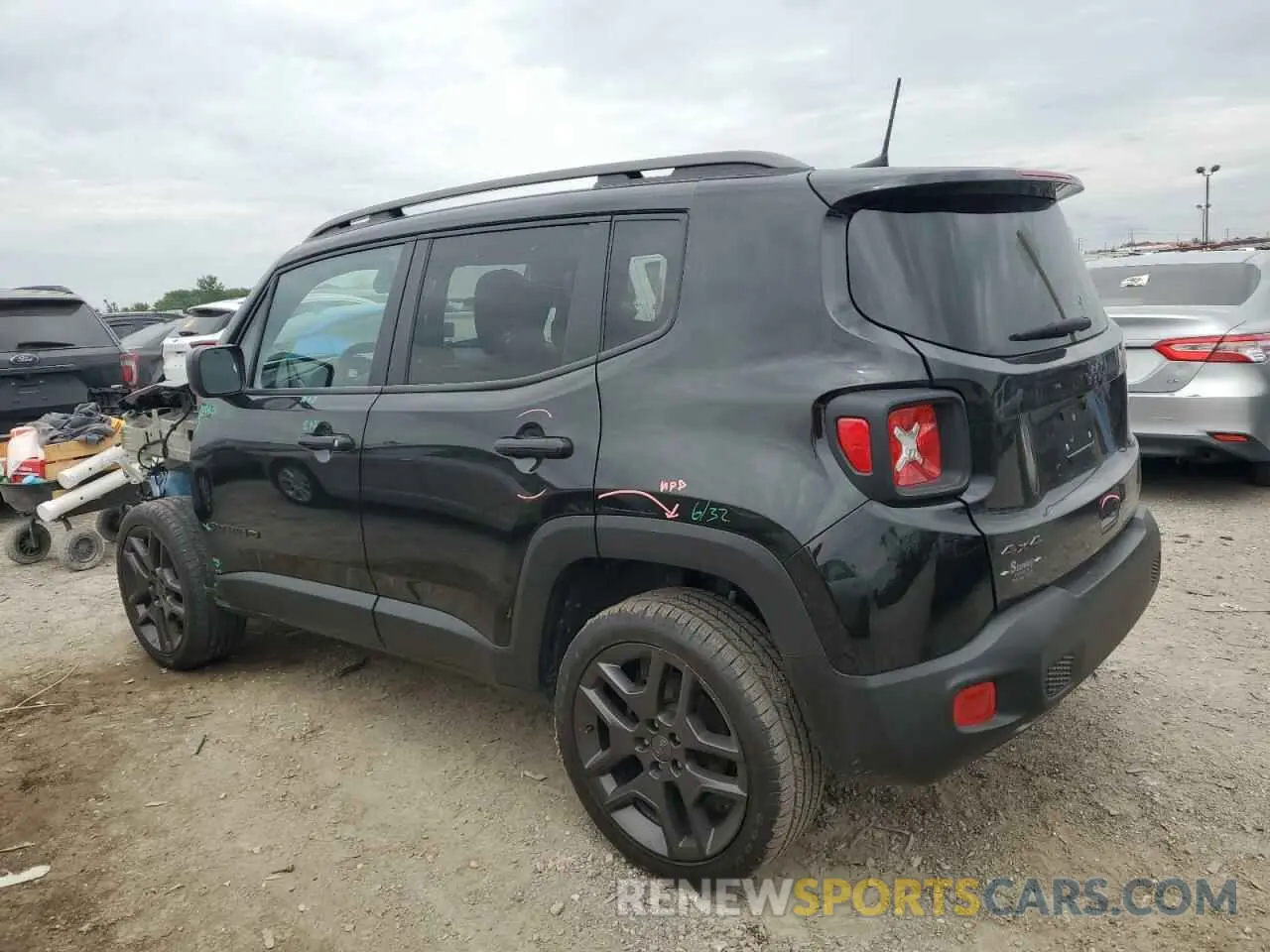 2 Photograph of a damaged car ZACNJDBB2MPM96425 JEEP RENEGADE 2021