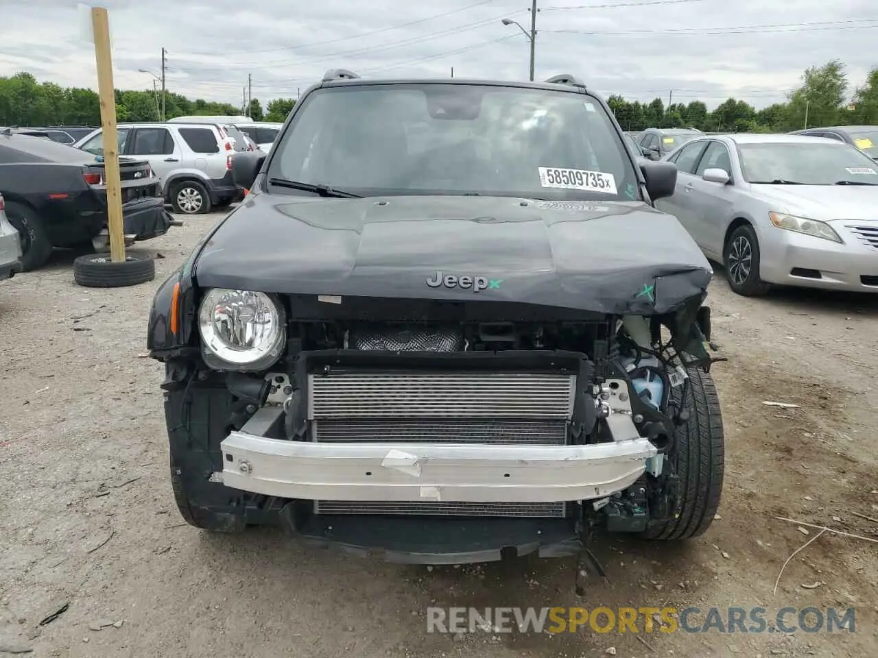 5 Photograph of a damaged car ZACNJDBB2MPM96425 JEEP RENEGADE 2021