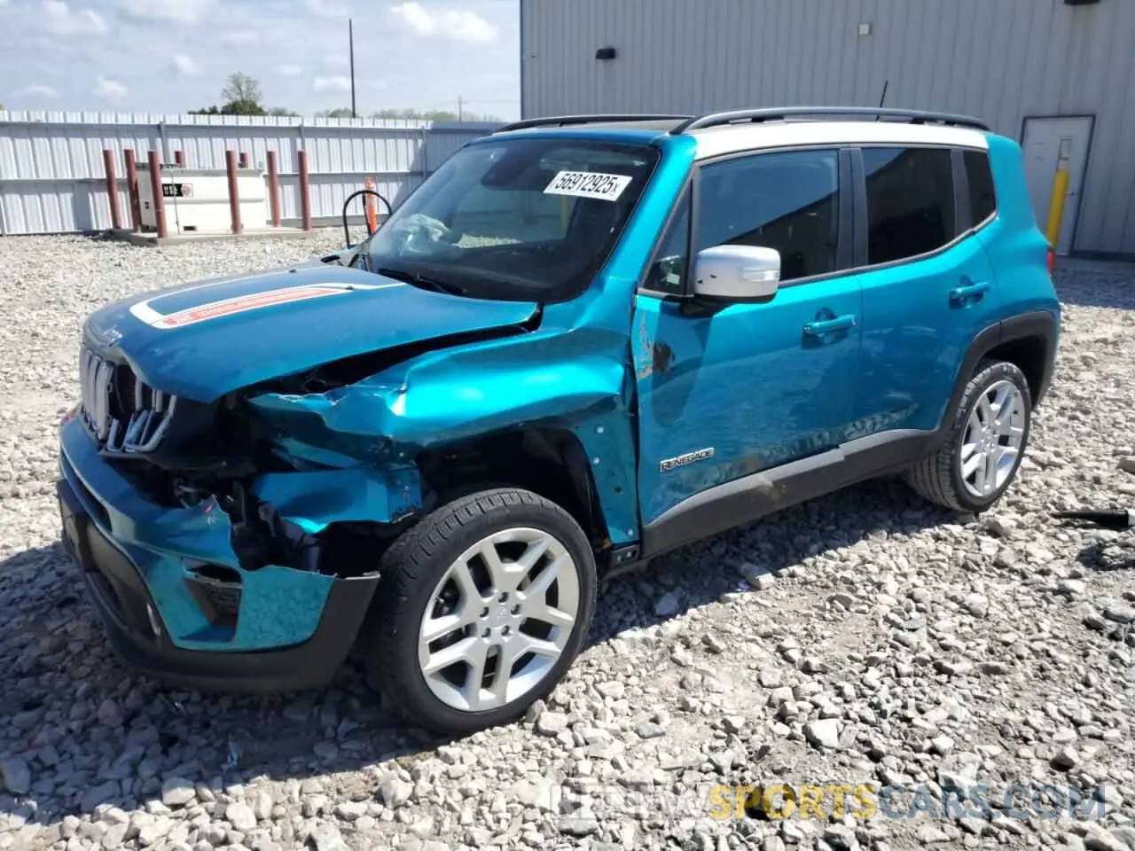1 Photograph of a damaged car ZACNJDBB3MPM75714 JEEP RENEGADE 2021