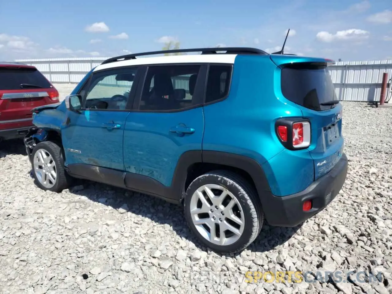2 Photograph of a damaged car ZACNJDBB3MPM75714 JEEP RENEGADE 2021