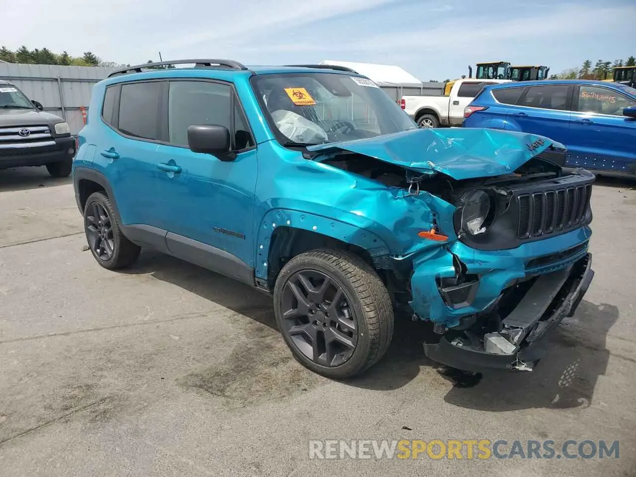 4 Photograph of a damaged car ZACNJDBB3MPN31456 JEEP RENEGADE 2021