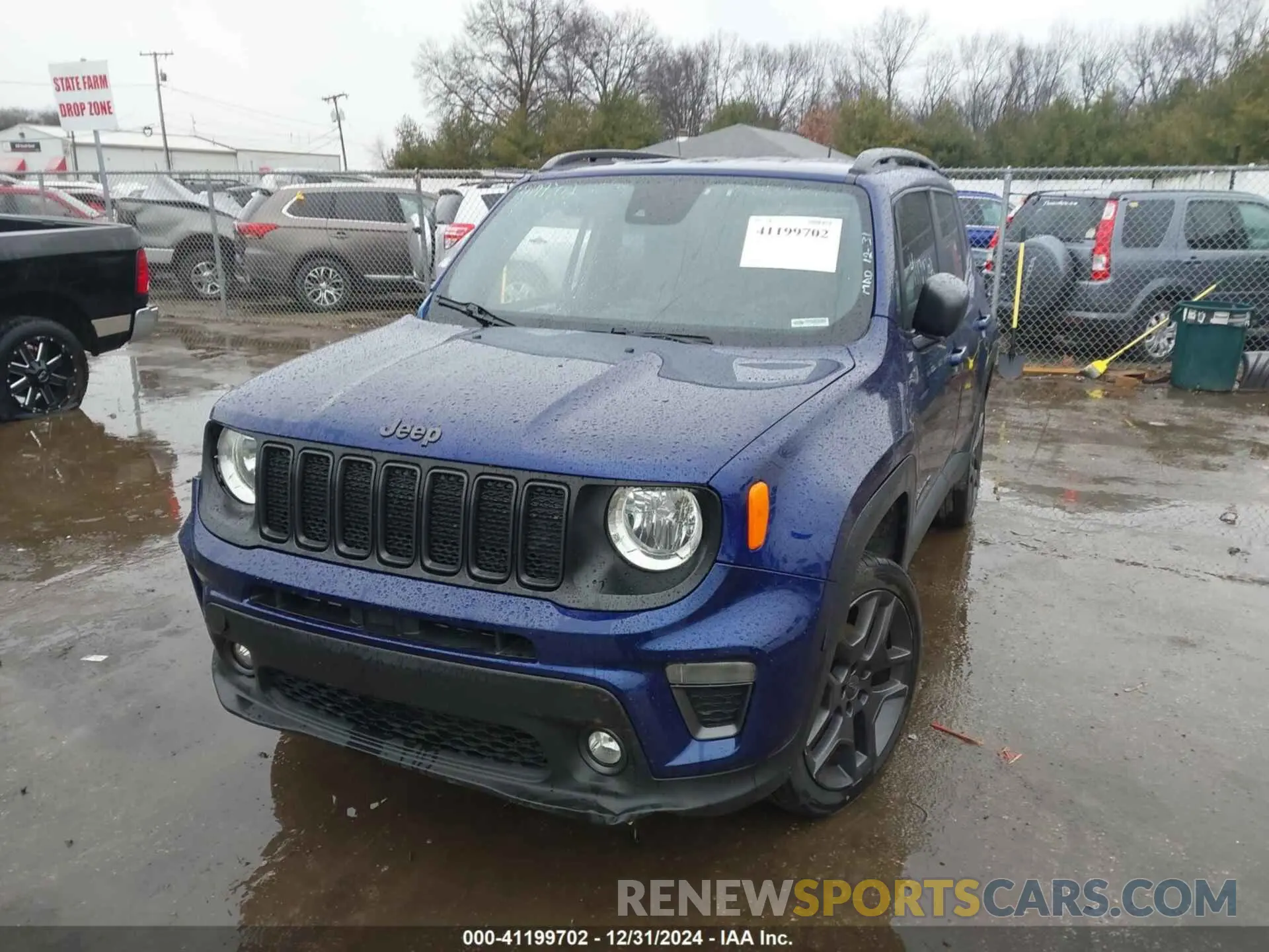 2 Photograph of a damaged car ZACNJDBB4MPM54242 JEEP RENEGADE 2021