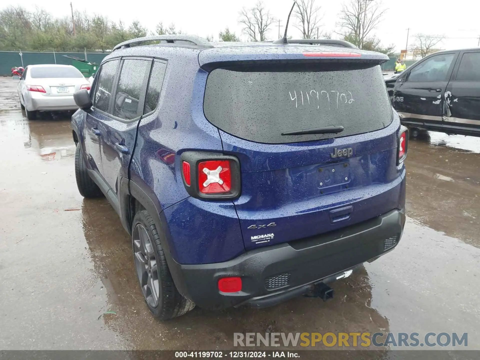 3 Photograph of a damaged car ZACNJDBB4MPM54242 JEEP RENEGADE 2021