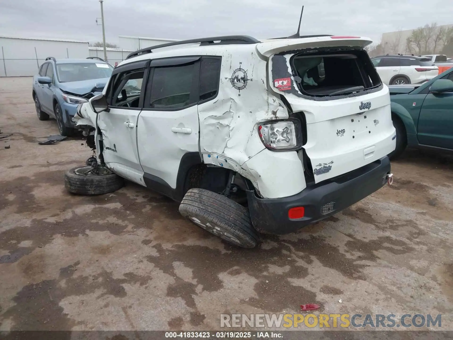 3 Photograph of a damaged car ZACNJDBB4MPM59392 JEEP RENEGADE 2021