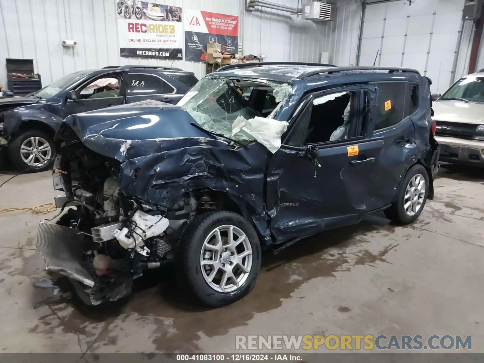 2 Photograph of a damaged car ZACNJDBB4MPN30607 JEEP RENEGADE 2021