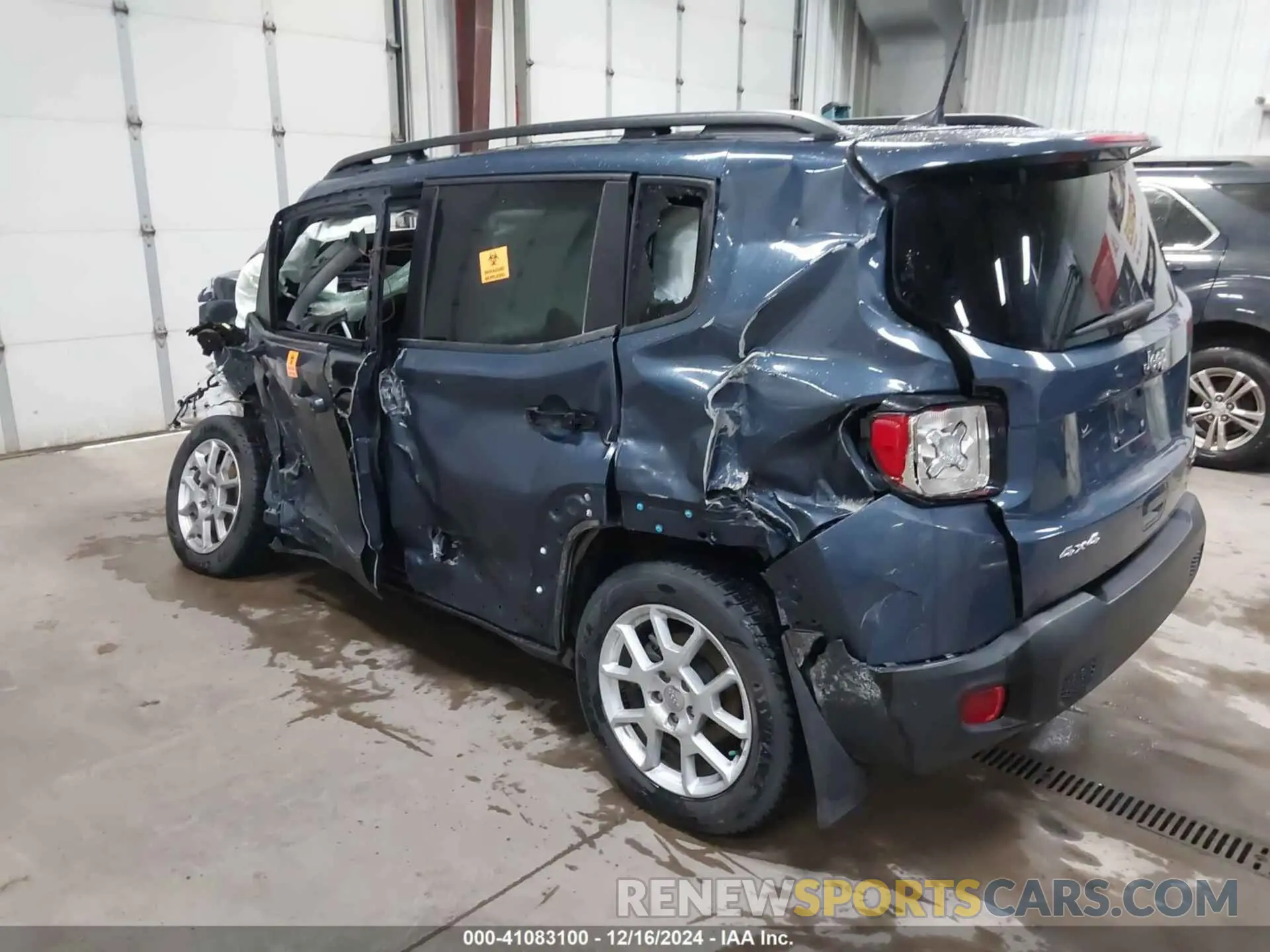 3 Photograph of a damaged car ZACNJDBB4MPN30607 JEEP RENEGADE 2021