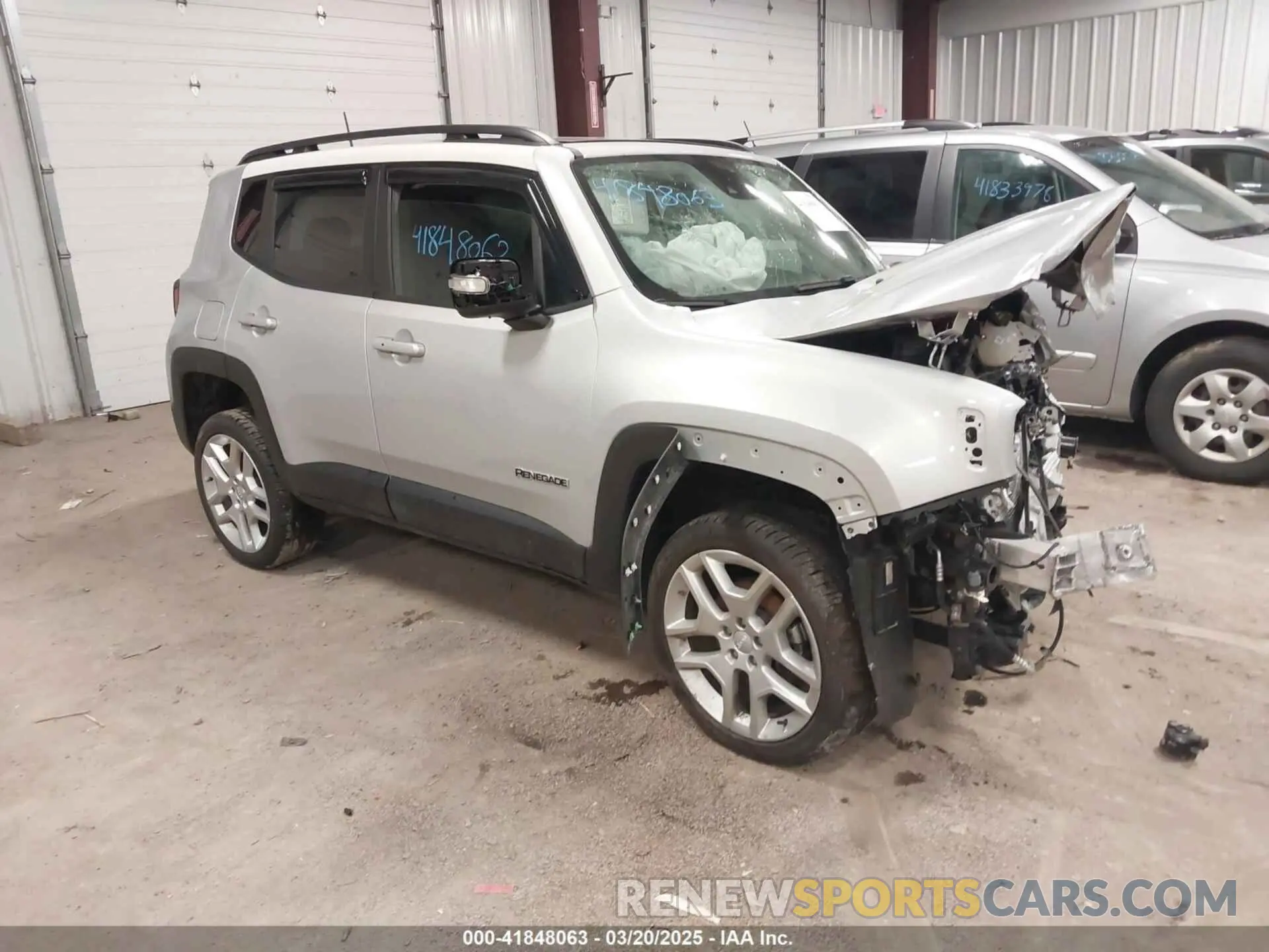 1 Photograph of a damaged car ZACNJDBB5MPM77688 JEEP RENEGADE 2021
