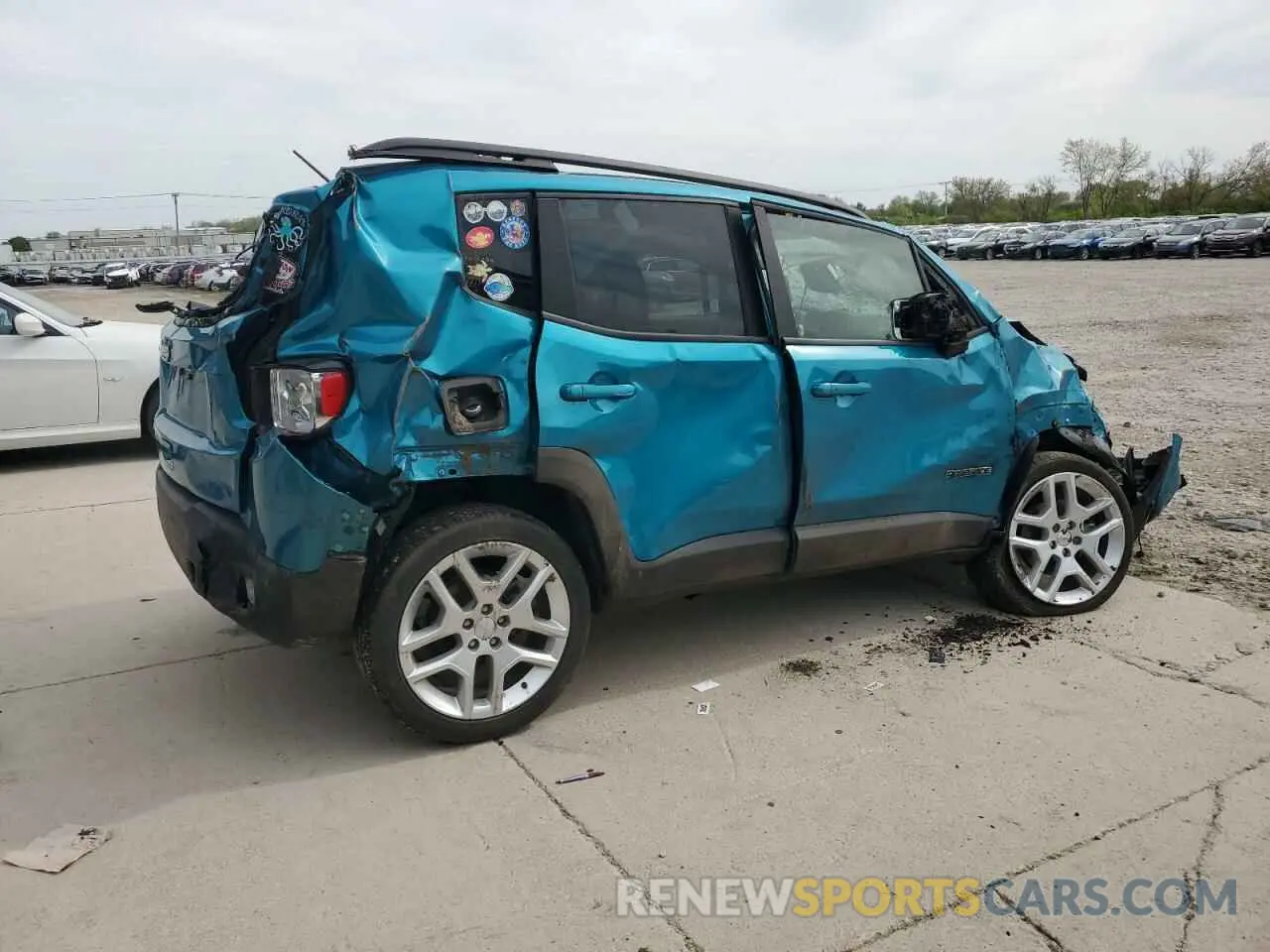 3 Photograph of a damaged car ZACNJDBB5MPM92000 JEEP RENEGADE 2021
