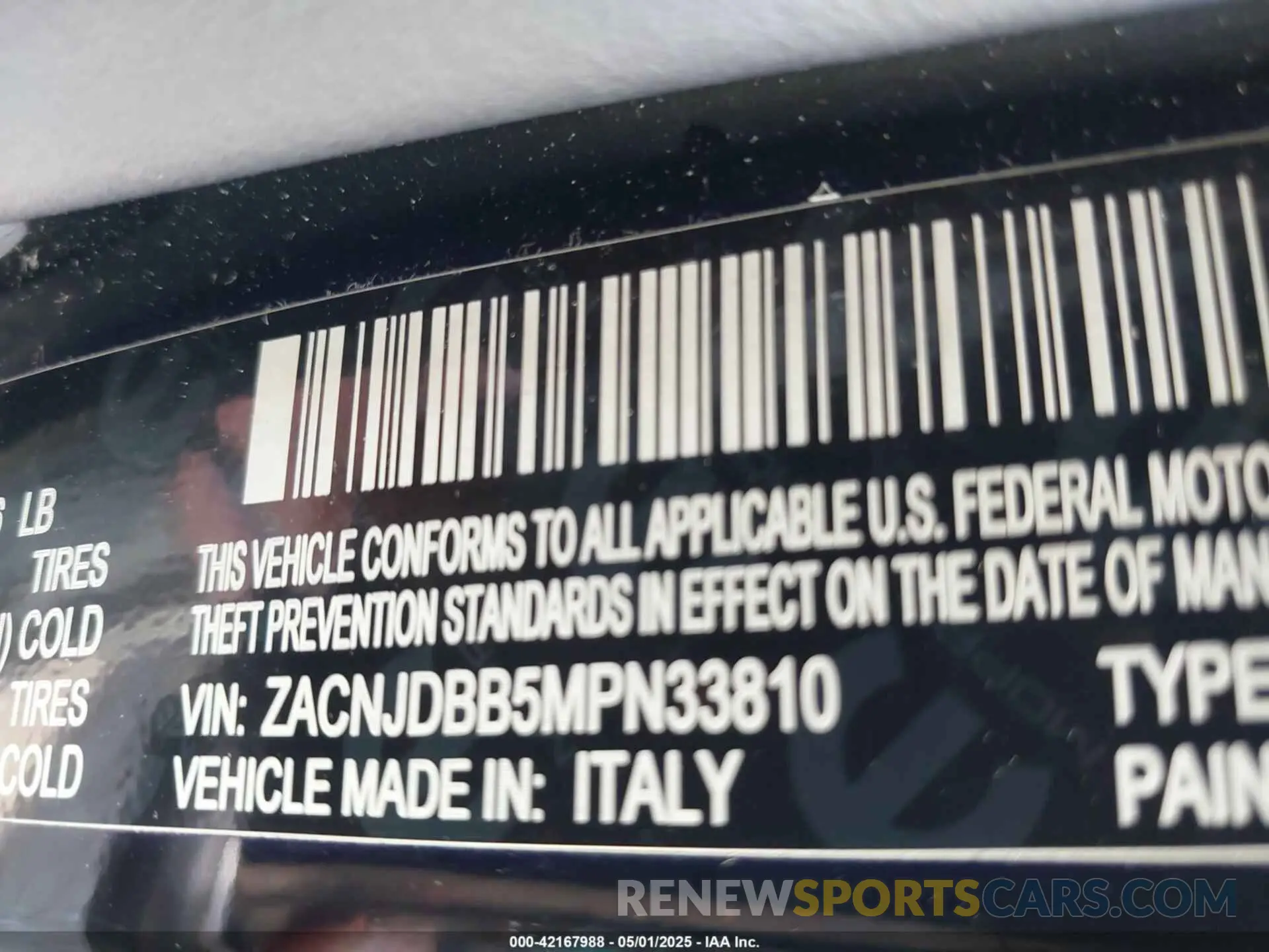 9 Photograph of a damaged car ZACNJDBB5MPN33810 JEEP RENEGADE 2021