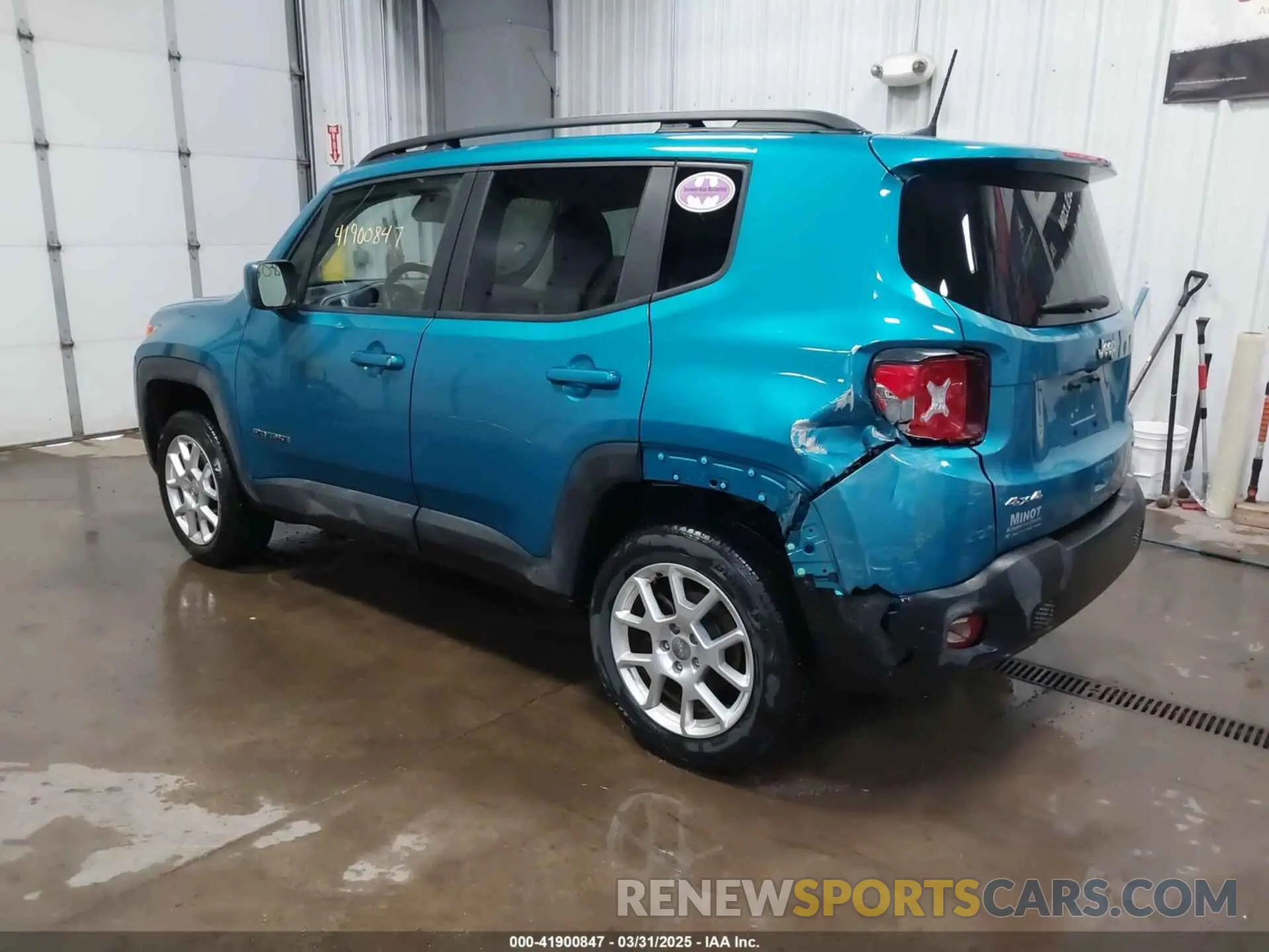 3 Photograph of a damaged car ZACNJDBB6MPM34798 JEEP RENEGADE 2021