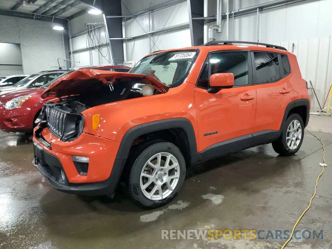1 Photograph of a damaged car ZACNJDBB6MPM44148 JEEP RENEGADE 2021