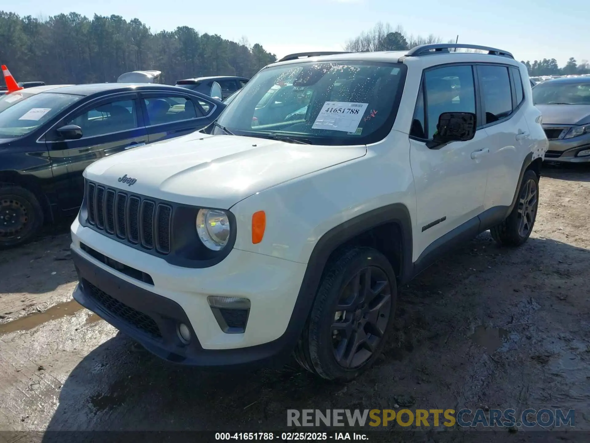 2 Photograph of a damaged car ZACNJDBB6MPM63072 JEEP RENEGADE 2021