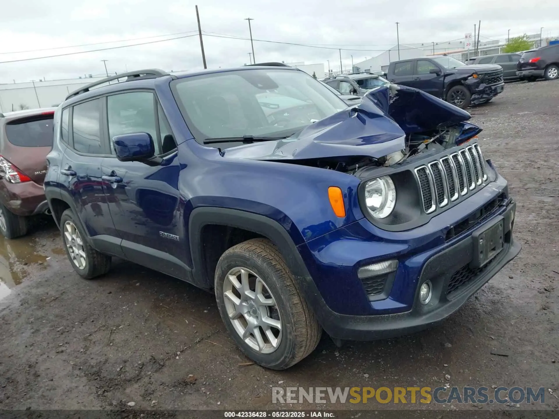 1 Photograph of a damaged car ZACNJDBB6MPN32519 JEEP RENEGADE 2021