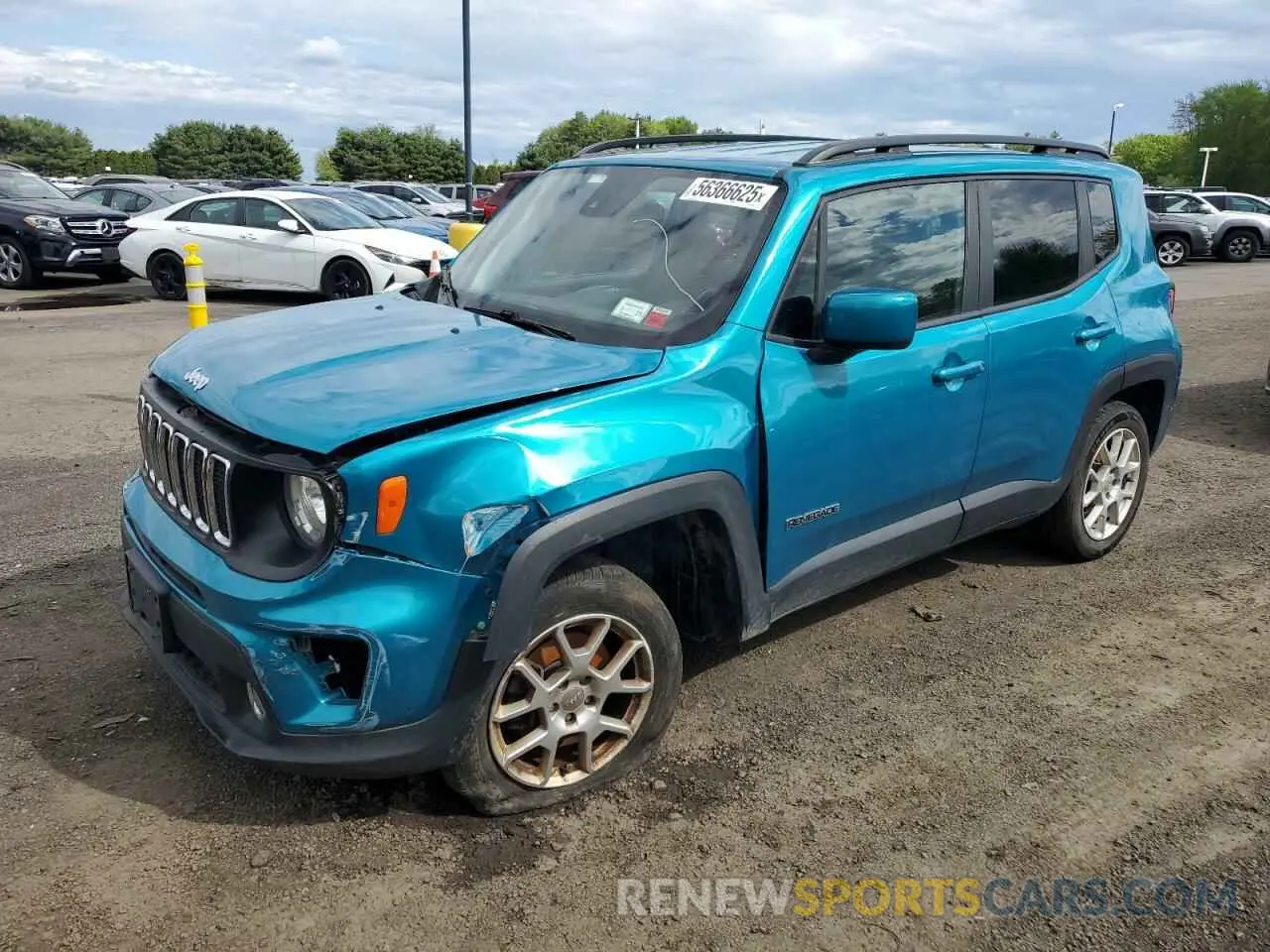 1 Photograph of a damaged car ZACNJDBB7MPM43901 JEEP RENEGADE 2021