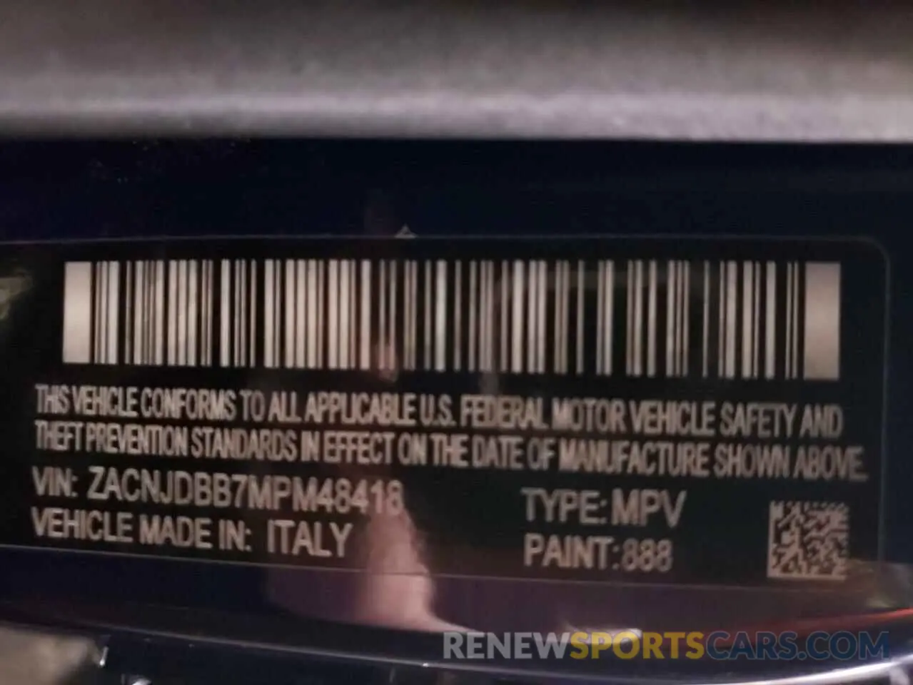 13 Photograph of a damaged car ZACNJDBB7MPM48418 JEEP RENEGADE 2021