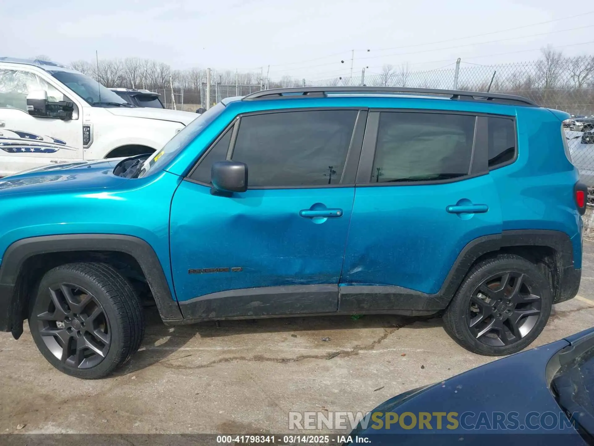 14 Photograph of a damaged car ZACNJDBB7MPN33405 JEEP RENEGADE 2021