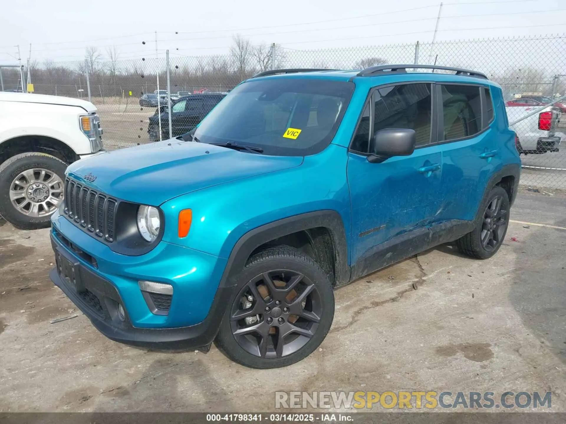 2 Photograph of a damaged car ZACNJDBB7MPN33405 JEEP RENEGADE 2021