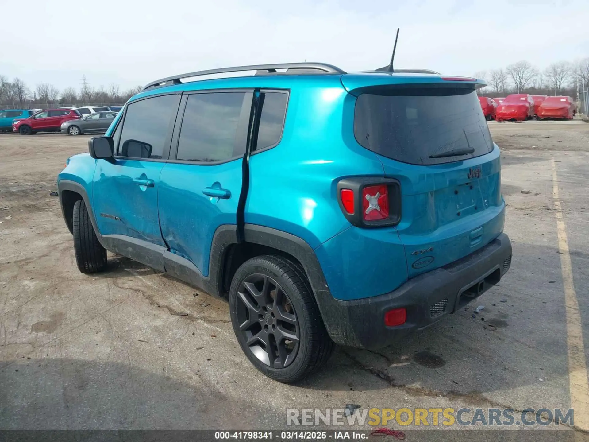 3 Photograph of a damaged car ZACNJDBB7MPN33405 JEEP RENEGADE 2021