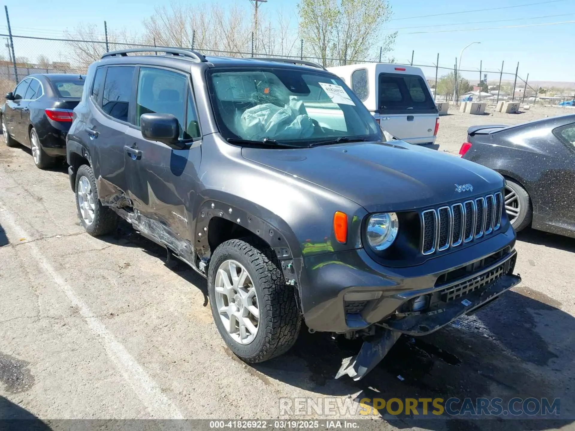 1 Photograph of a damaged car ZACNJDBB8MPM28565 JEEP RENEGADE 2021