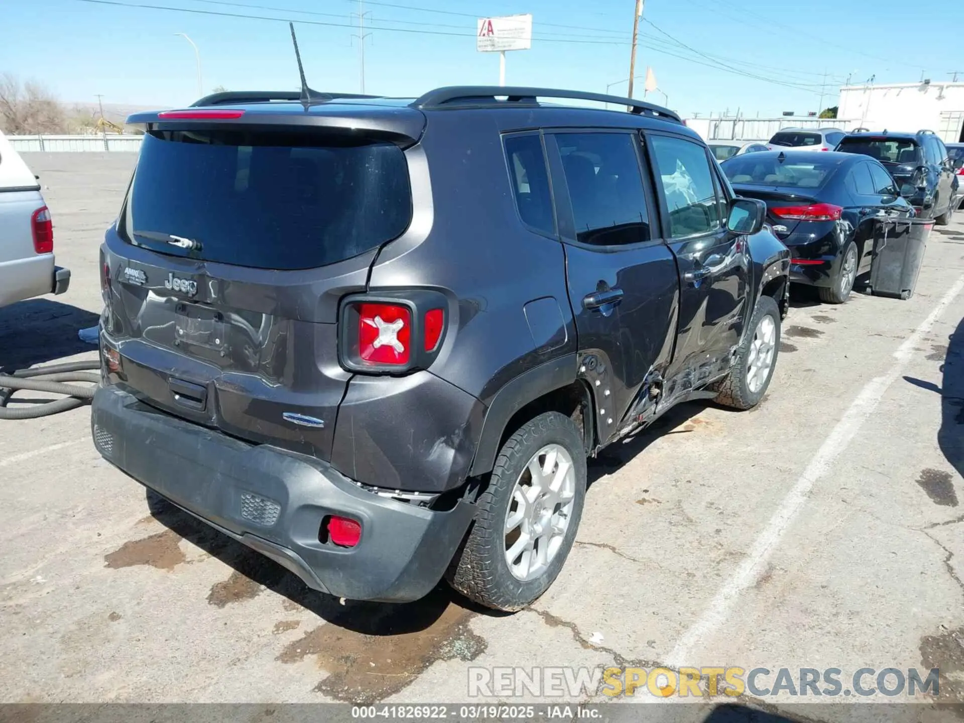 4 Photograph of a damaged car ZACNJDBB8MPM28565 JEEP RENEGADE 2021