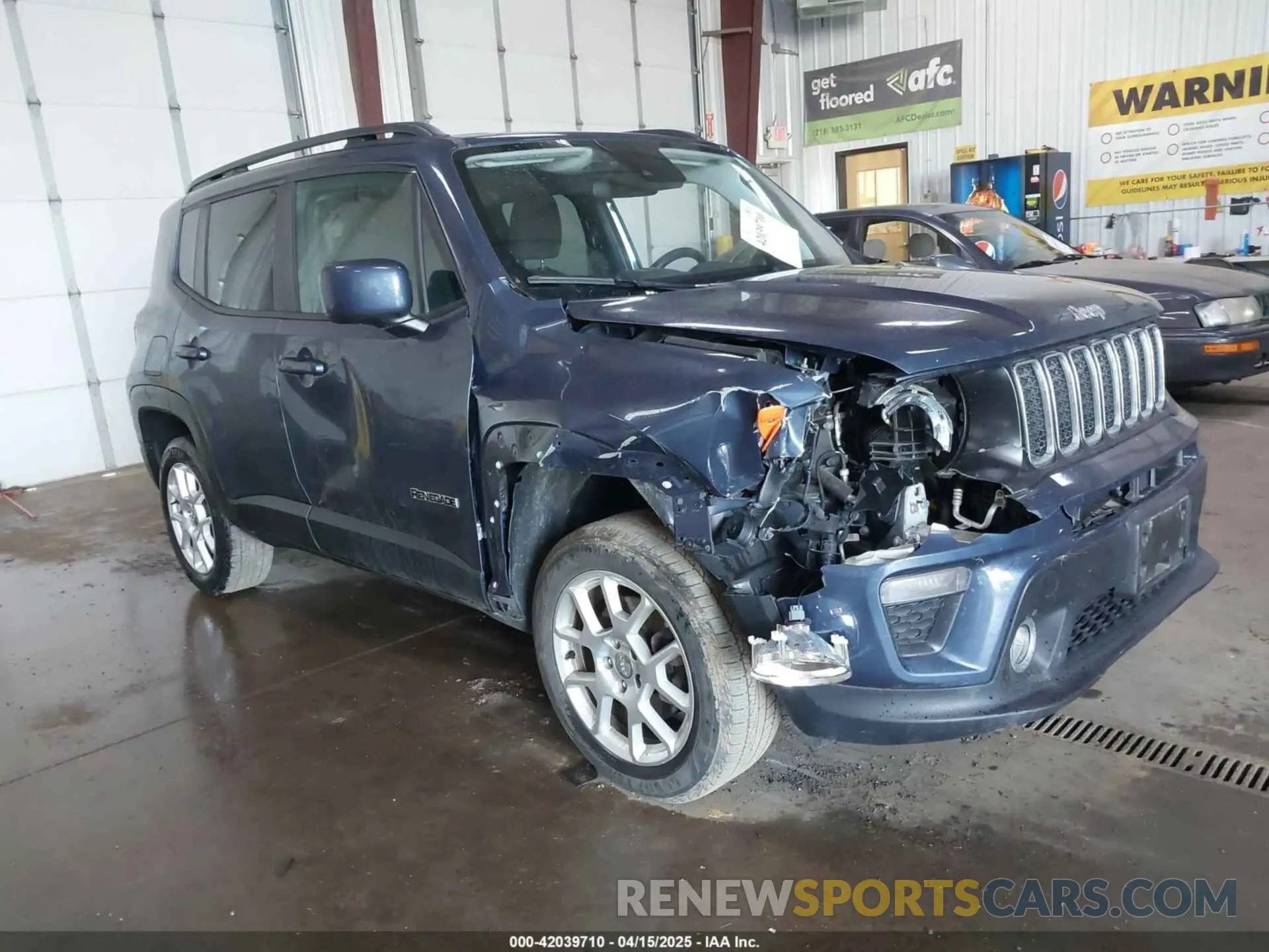 1 Photograph of a damaged car ZACNJDBB8MPM35984 JEEP RENEGADE 2021