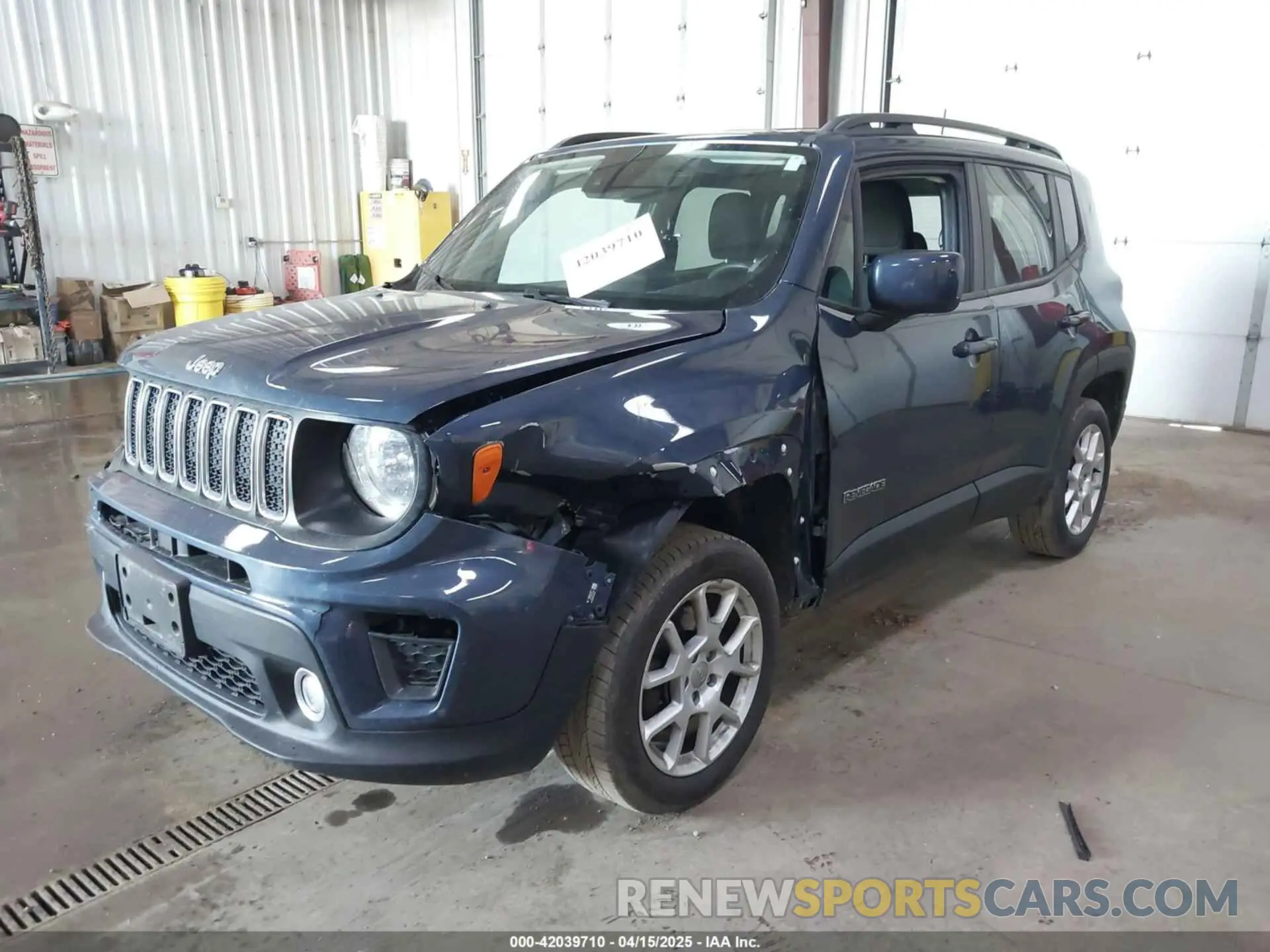 2 Photograph of a damaged car ZACNJDBB8MPM35984 JEEP RENEGADE 2021