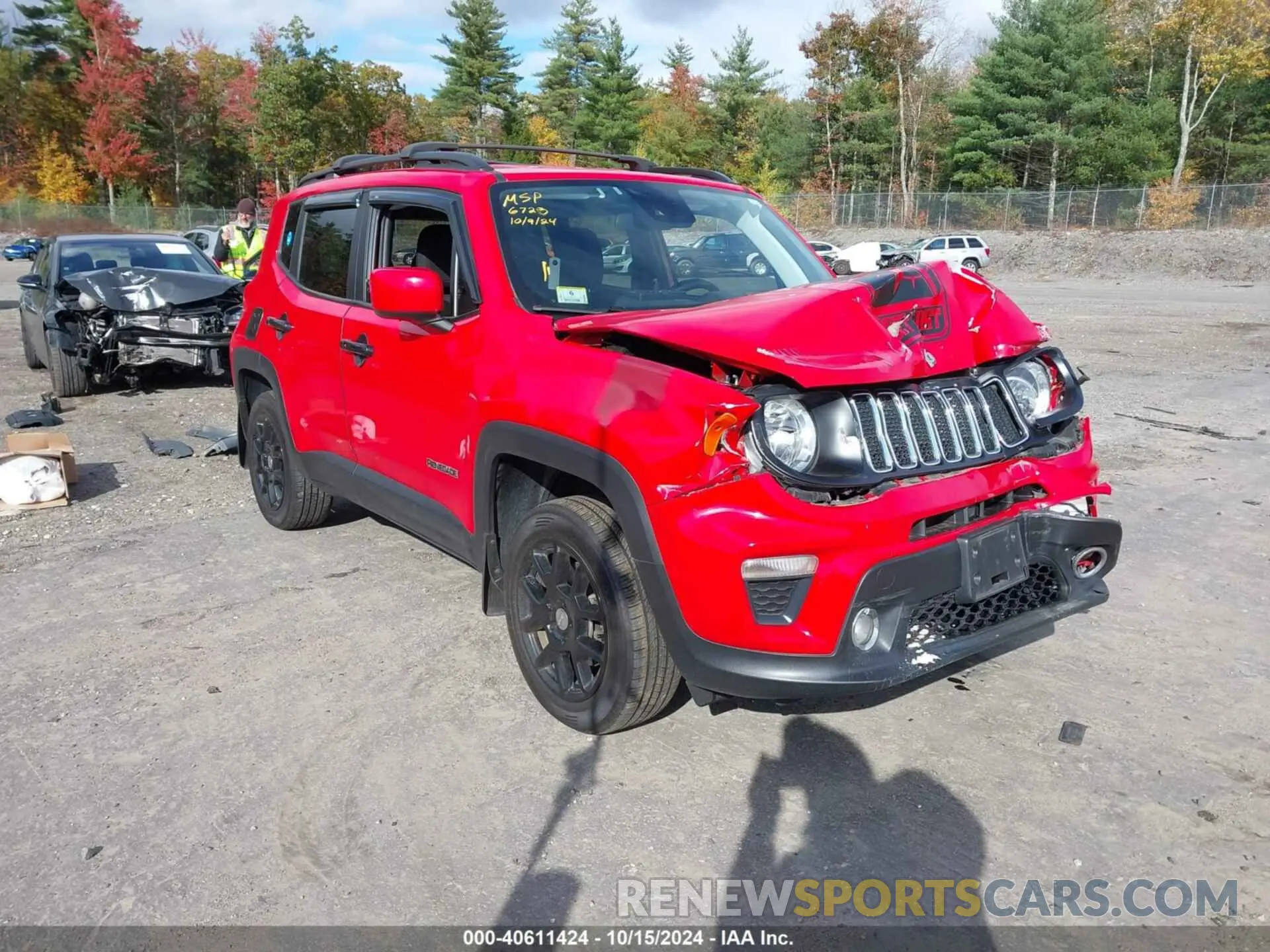 1 Photograph of a damaged car ZACNJDBB8MPM76728 JEEP RENEGADE 2021