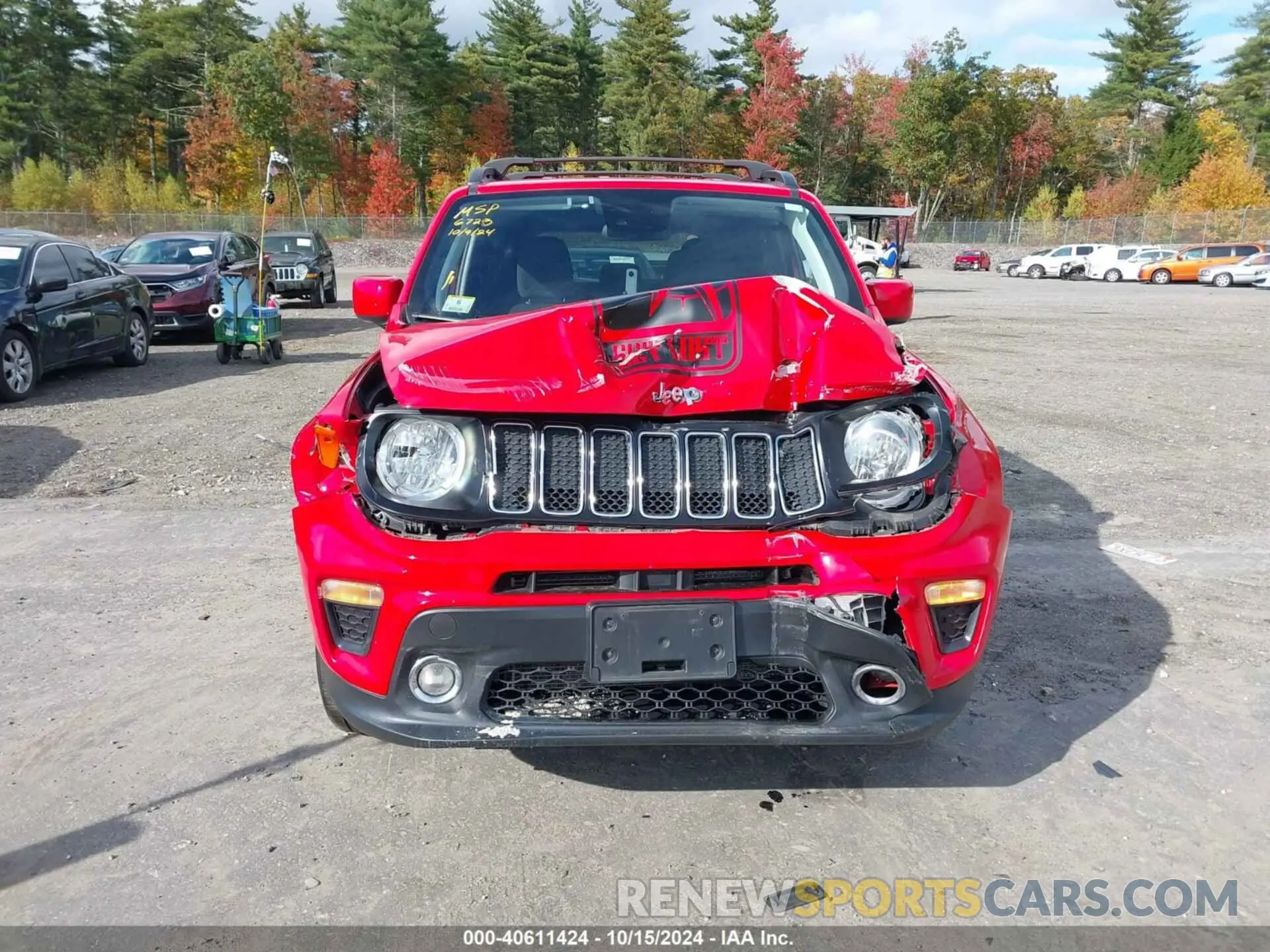 12 Photograph of a damaged car ZACNJDBB8MPM76728 JEEP RENEGADE 2021