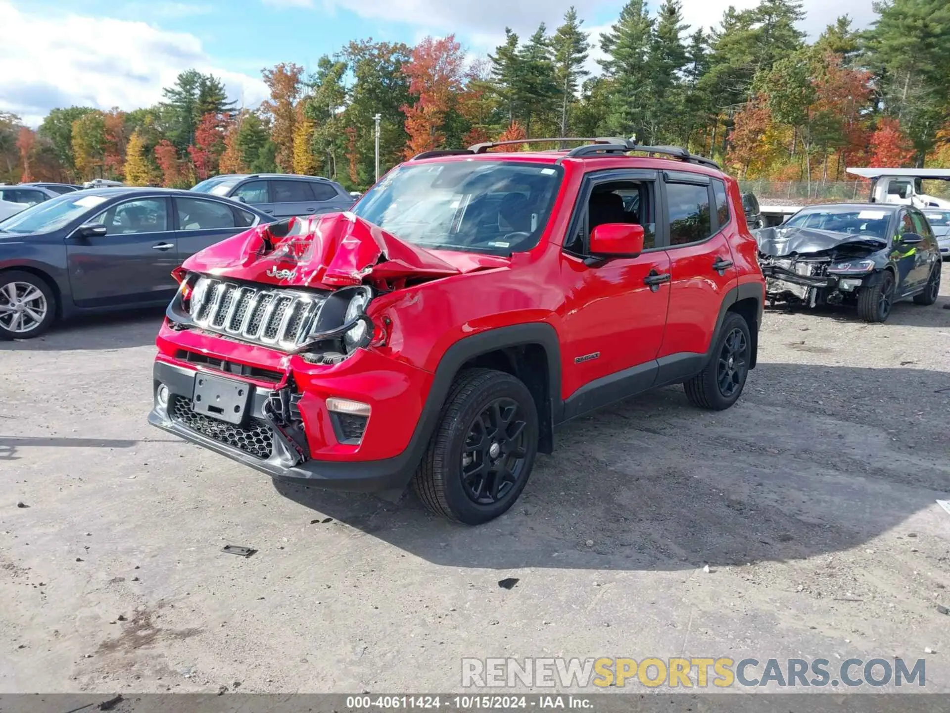2 Photograph of a damaged car ZACNJDBB8MPM76728 JEEP RENEGADE 2021
