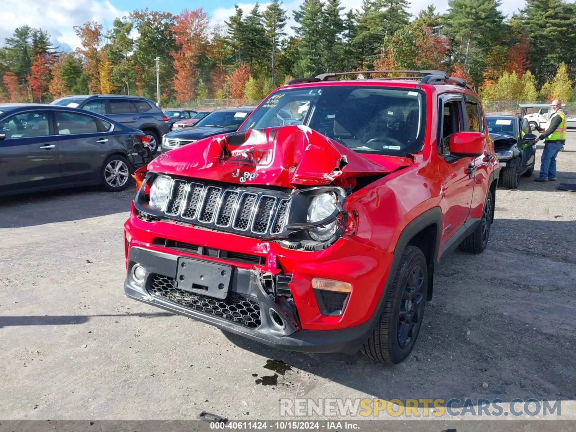 6 Photograph of a damaged car ZACNJDBB8MPM76728 JEEP RENEGADE 2021