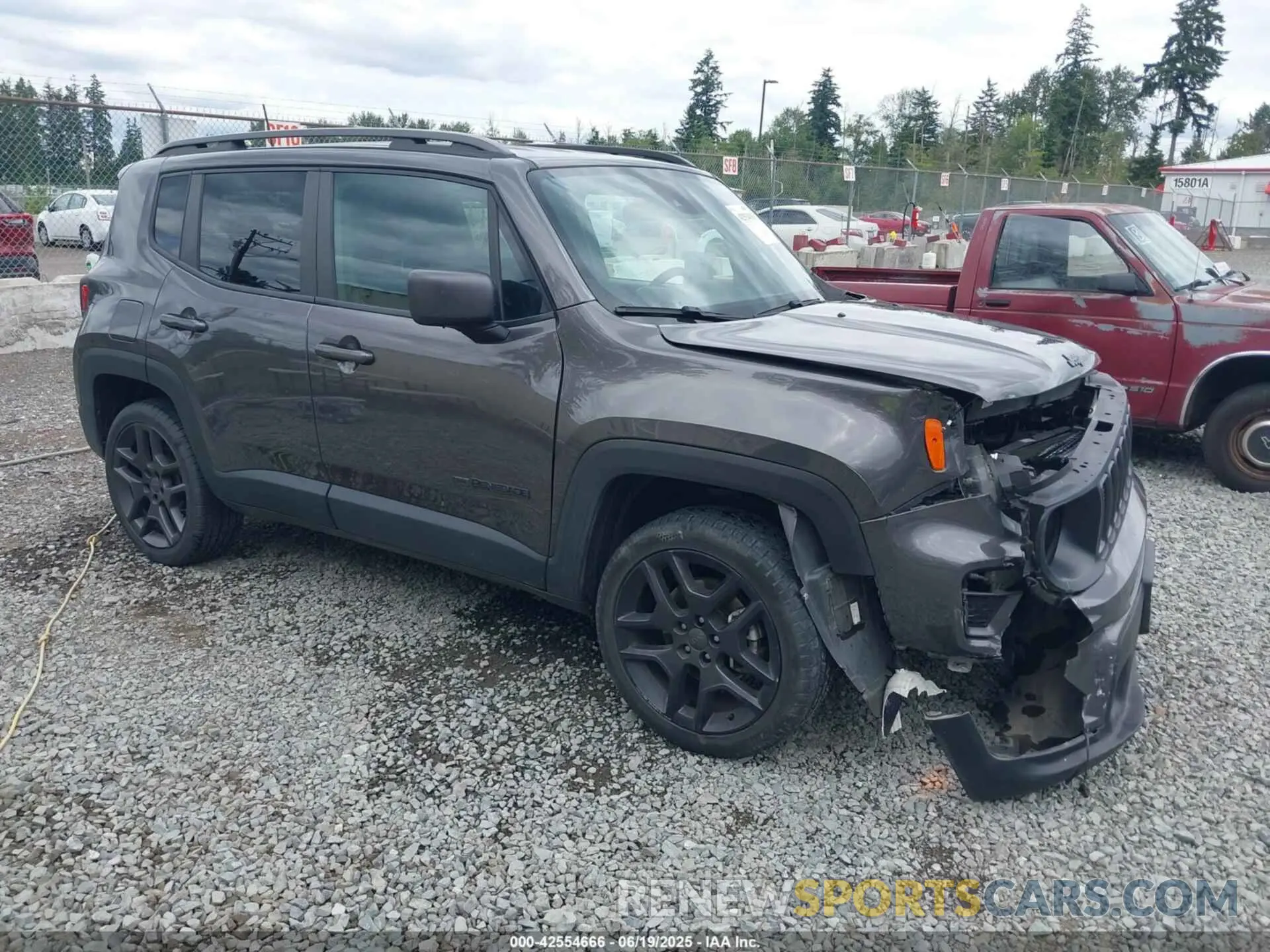 1 Photograph of a damaged car ZACNJDBB8MPM77202 JEEP RENEGADE 2021