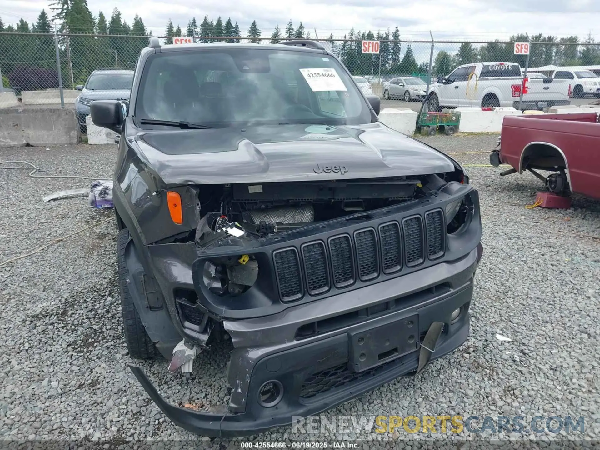 6 Photograph of a damaged car ZACNJDBB8MPM77202 JEEP RENEGADE 2021
