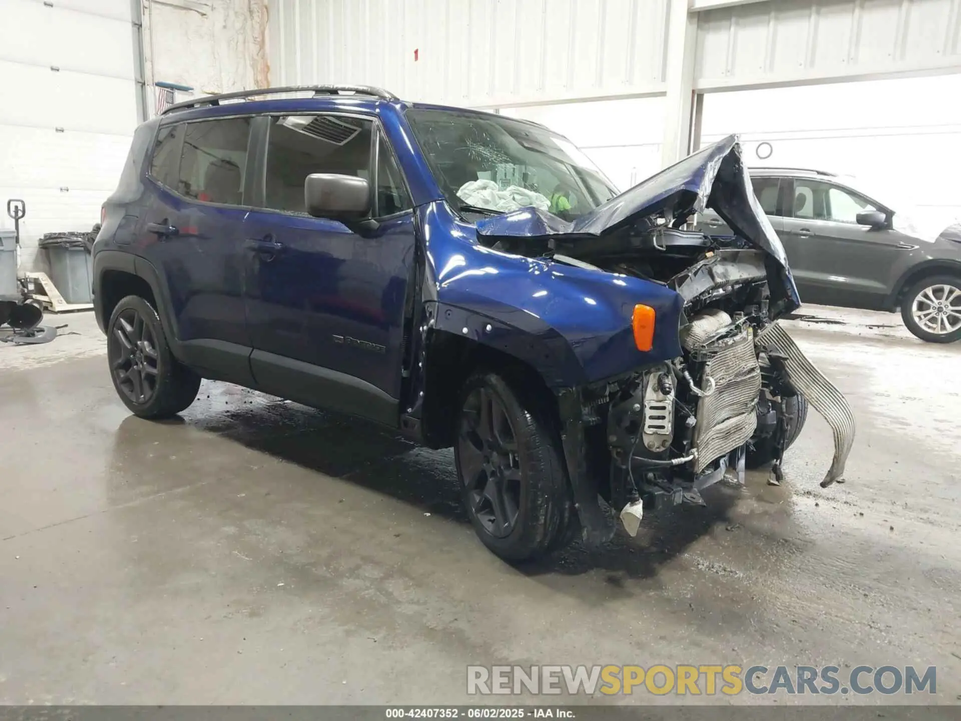 1 Photograph of a damaged car ZACNJDBB8MPN35325 JEEP RENEGADE 2021