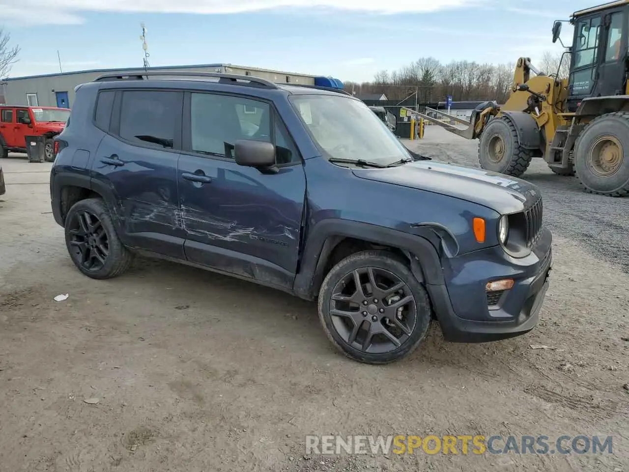 4 Photograph of a damaged car ZACNJDBBXMPM91733 JEEP RENEGADE 2021