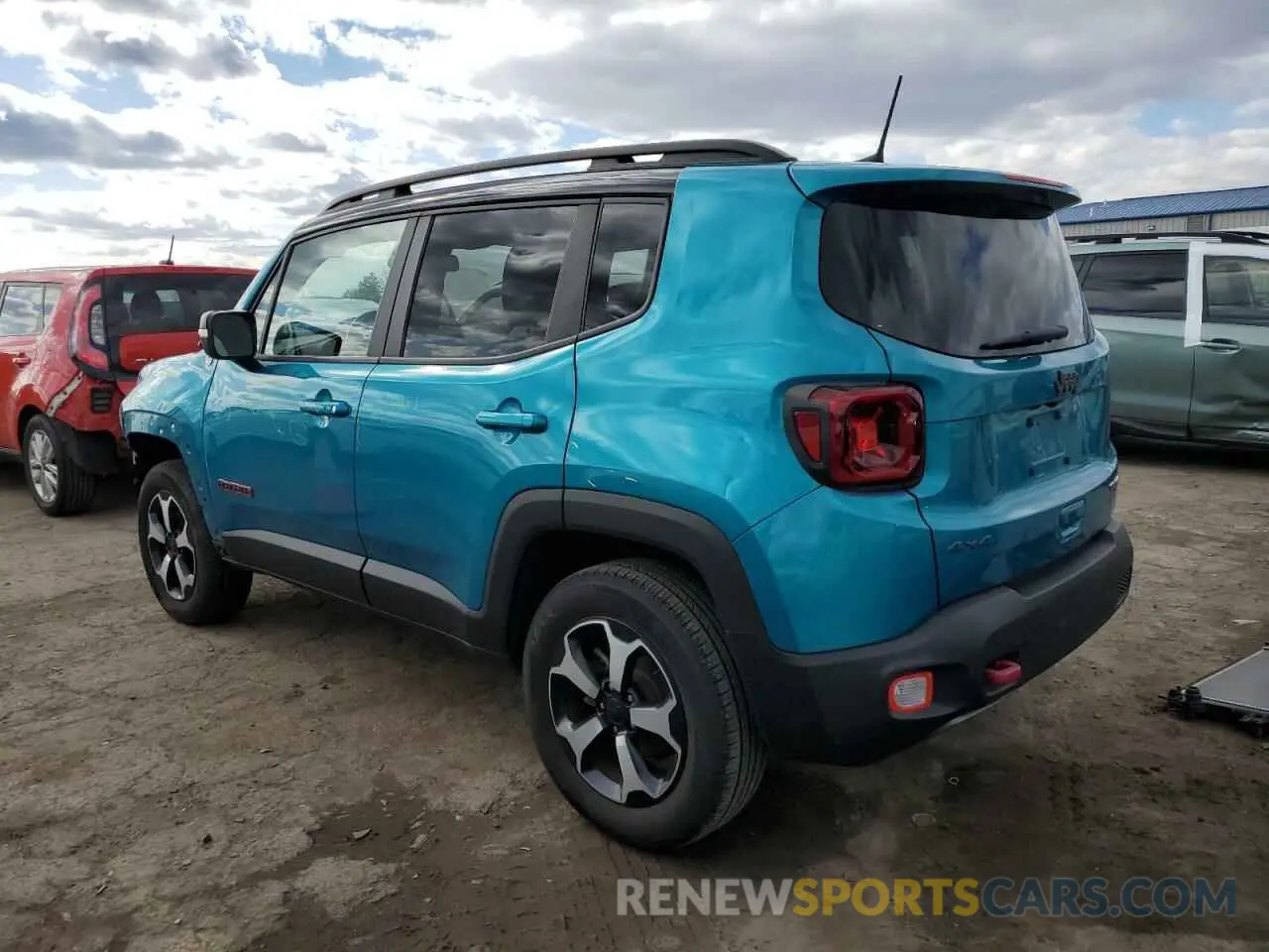 2 Photograph of a damaged car ZACNJDC14MPM35194 JEEP RENEGADE 2021