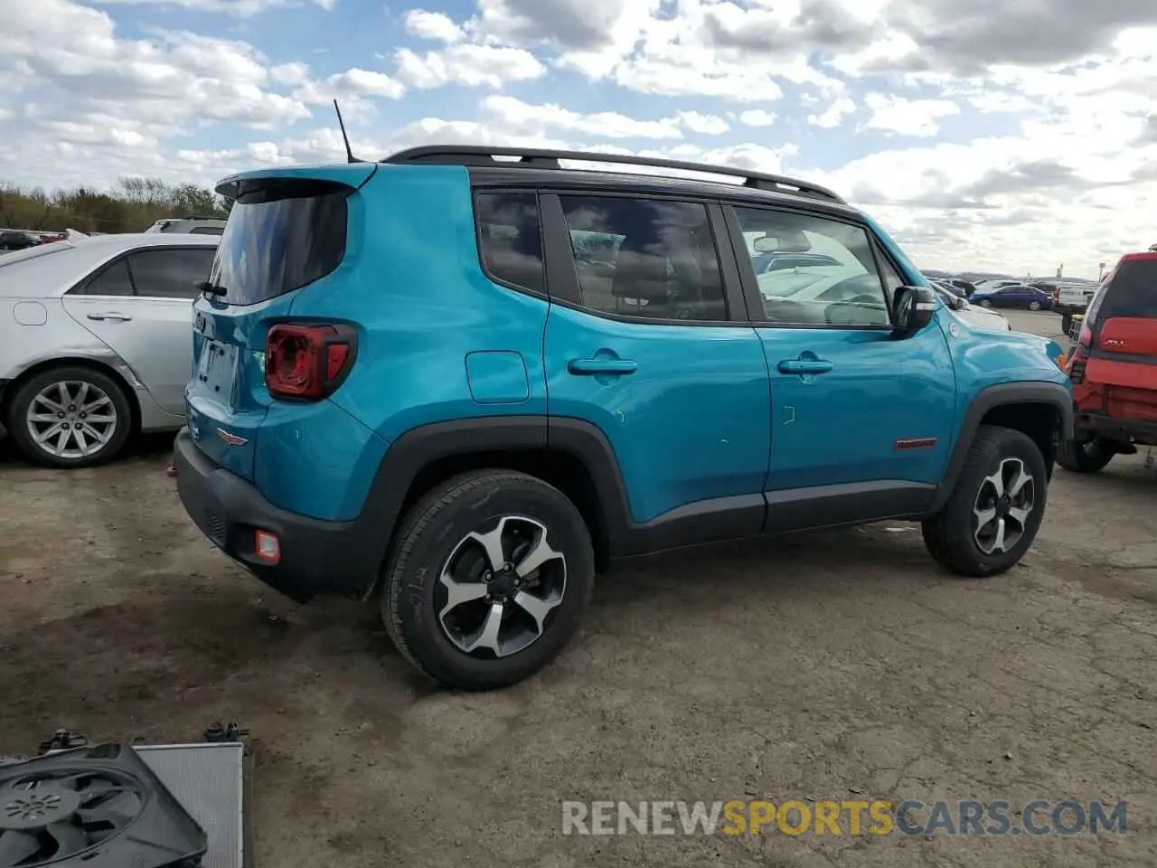 3 Photograph of a damaged car ZACNJDC14MPM35194 JEEP RENEGADE 2021