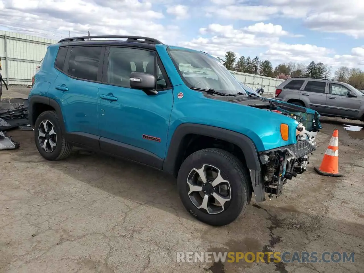 4 Photograph of a damaged car ZACNJDC14MPM35194 JEEP RENEGADE 2021