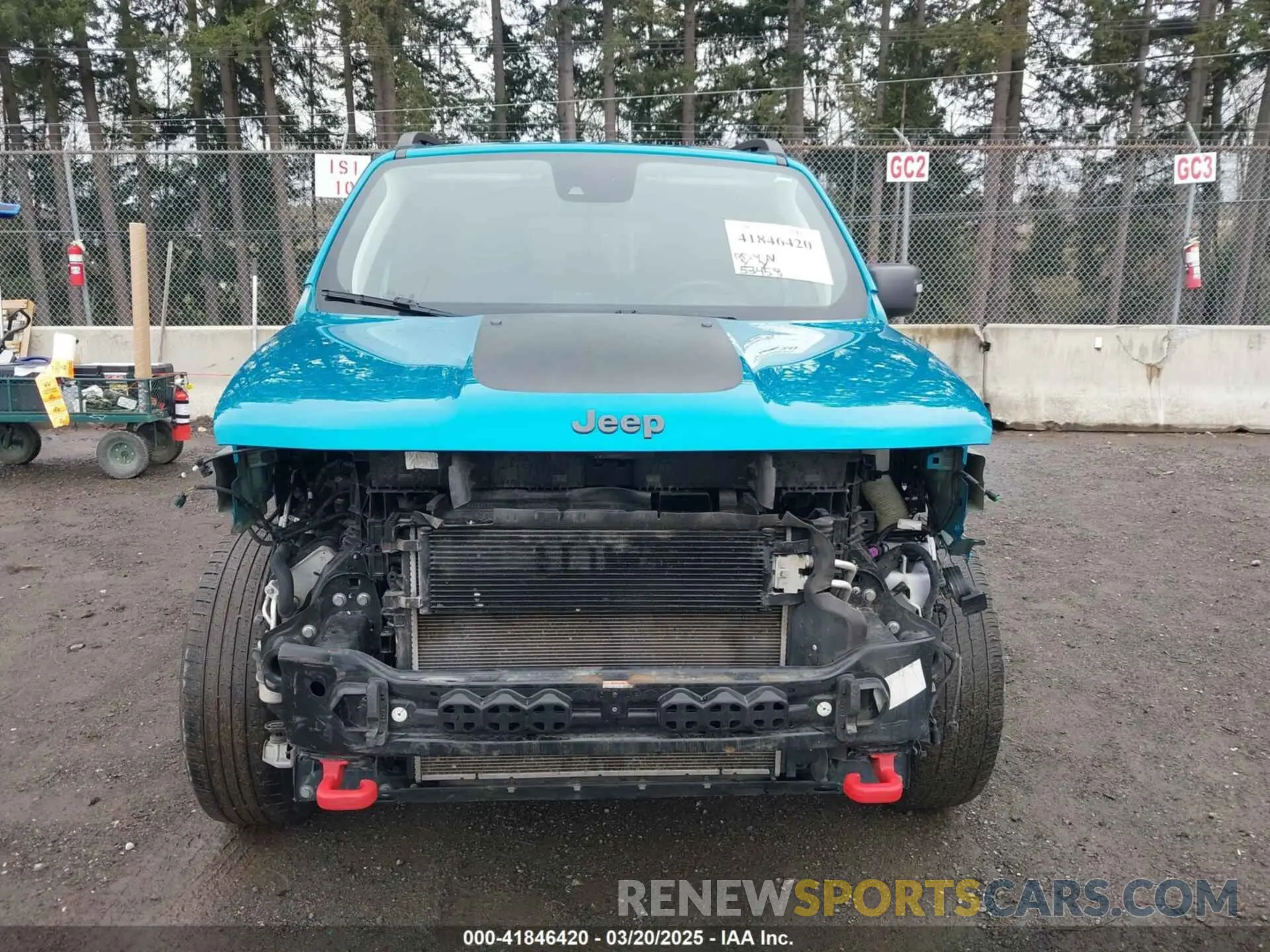 13 Photograph of a damaged car ZACNJDC15MPN30461 JEEP RENEGADE 2021