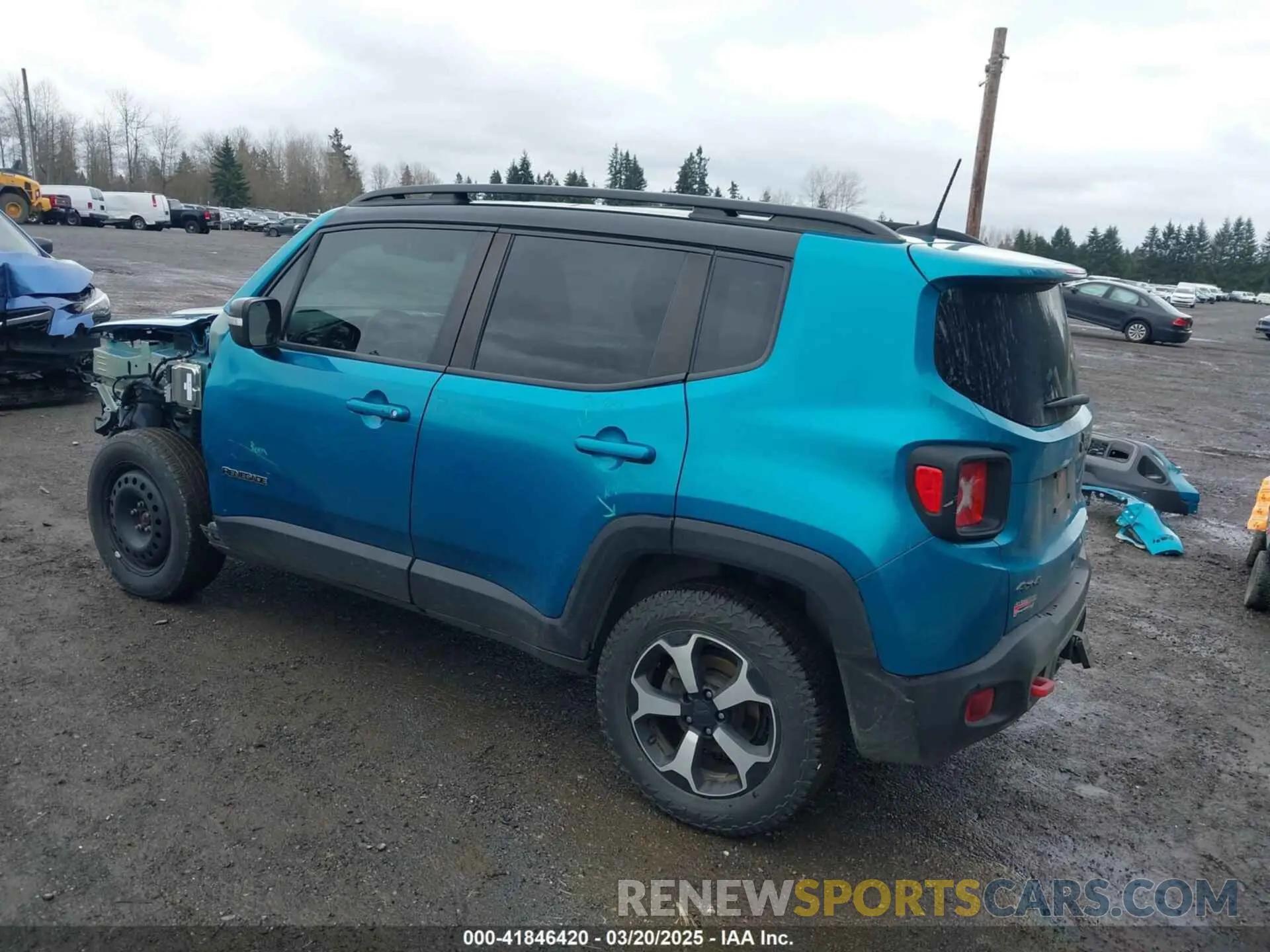 3 Photograph of a damaged car ZACNJDC15MPN30461 JEEP RENEGADE 2021