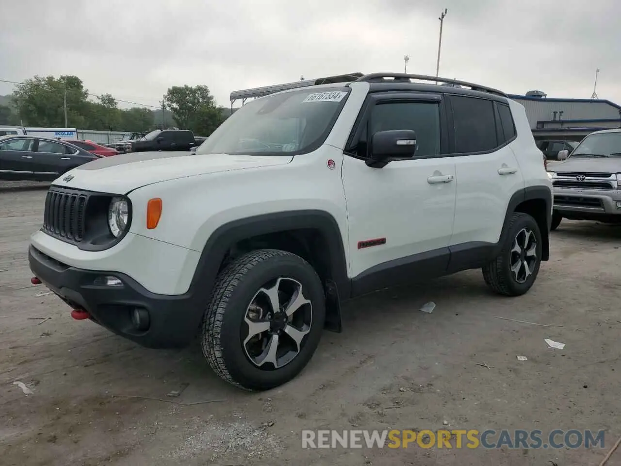 1 Photograph of a damaged car ZACNJDC19MPM30234 JEEP RENEGADE 2021