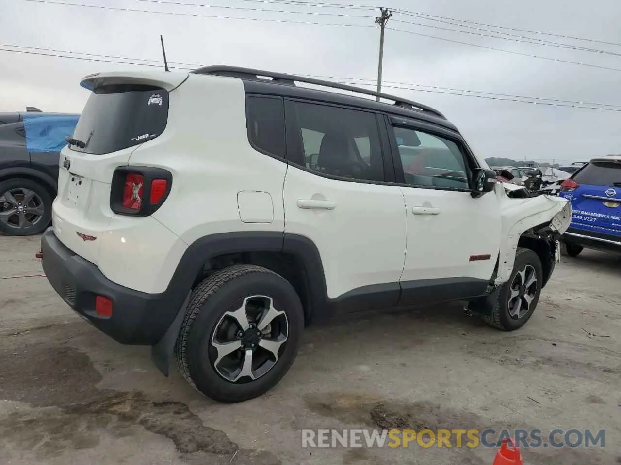 3 Photograph of a damaged car ZACNJDC19MPM30234 JEEP RENEGADE 2021