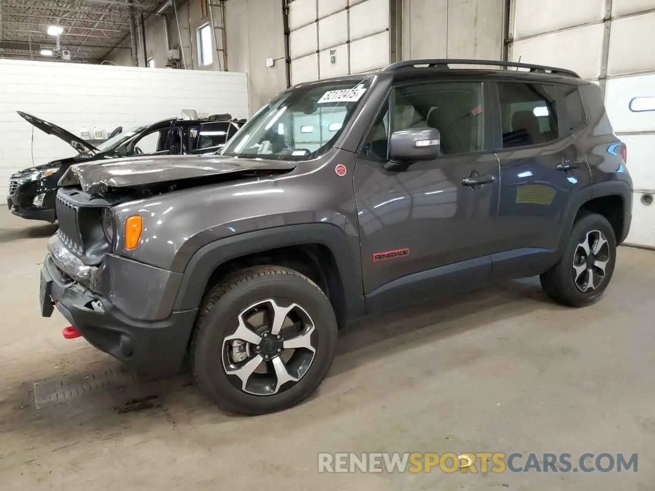 1 Photograph of a damaged car ZACNJDC1XMPM92810 JEEP RENEGADE 2021
