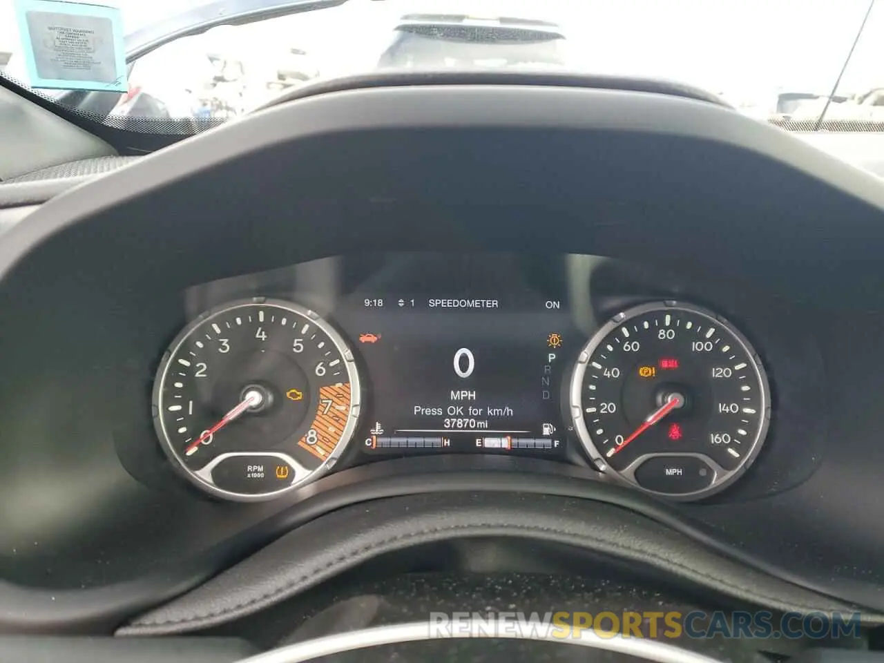 9 Photograph of a damaged car ZACNJDD14MPM39387 JEEP RENEGADE 2021