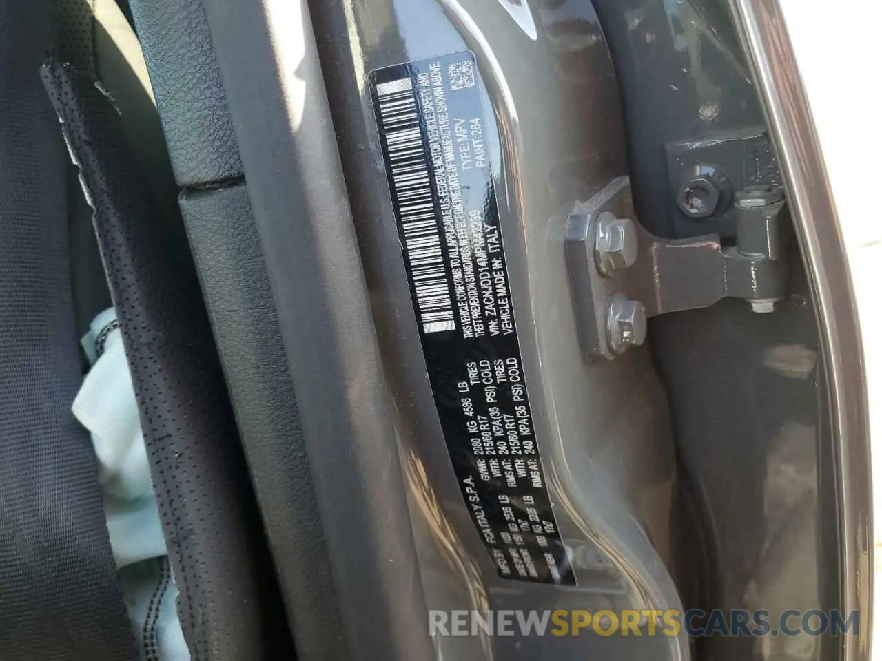 16 Photograph of a damaged car ZACNJDD14MPM42239 JEEP RENEGADE 2021