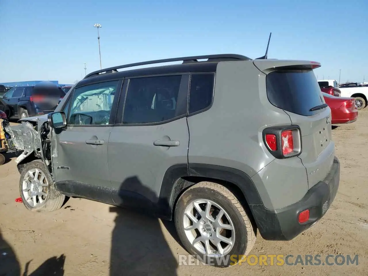 2 Photograph of a damaged car ZACNJDD14MPM42239 JEEP RENEGADE 2021