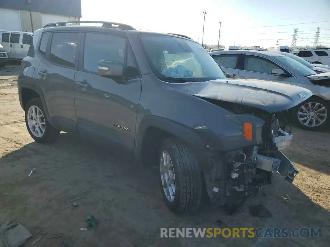 4 Photograph of a damaged car ZACNJDD14MPM42239 JEEP RENEGADE 2021