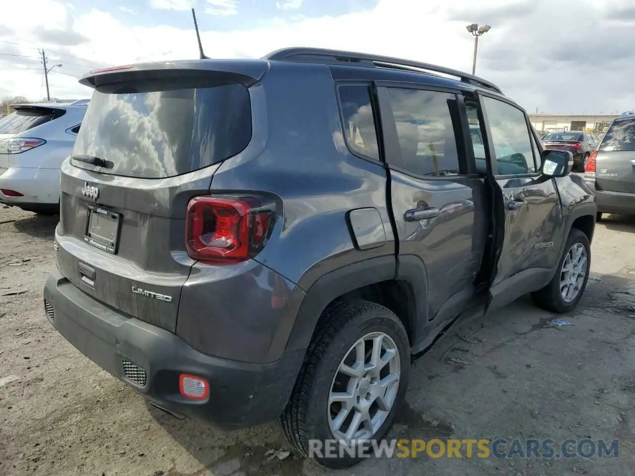 3 Photograph of a damaged car ZACNJDD14MPN32054 JEEP RENEGADE 2021